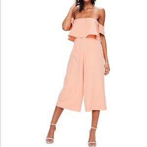 Popover Off the Shoulder Jumpsuit